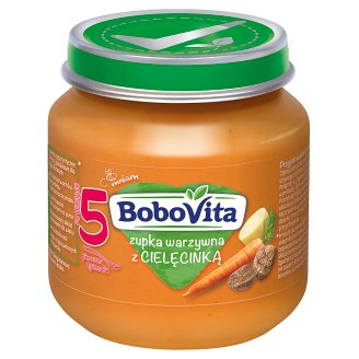 BoboVita Zupka warzywna z cielęcinką po 5 miesiącu 125 g