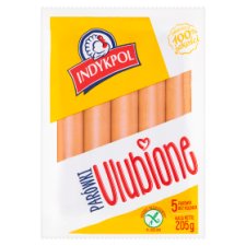 Indykpol Parówki Ulubione 205 g (5 sztuk)