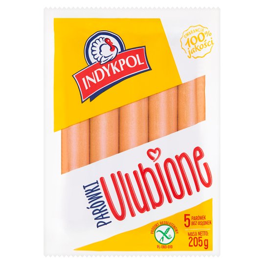 Indykpol Parówki Ulubione 205 g (5 sztuk)
