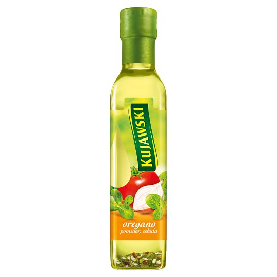 Kujawski Olej rzepakowy z pierwszego tłoczenia z oregano pomidorami i cebulą 250 ml