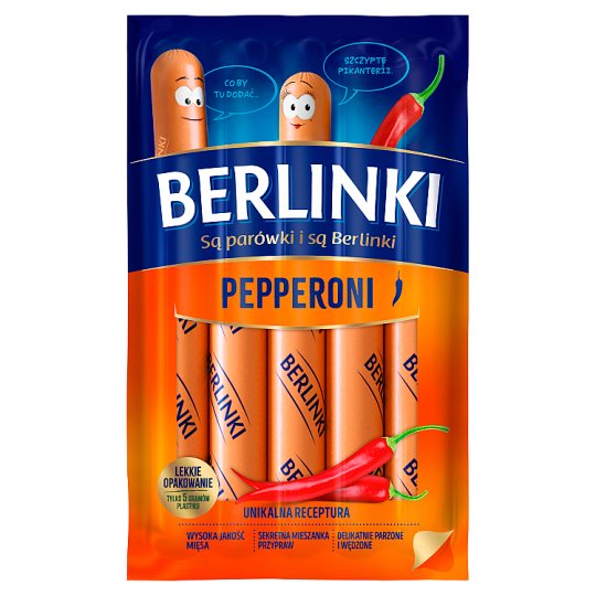 Morliny Berlinki Kiełbasa pepperoni 250 g