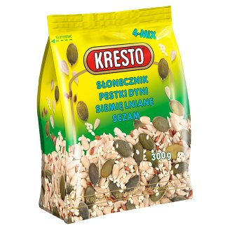 KRESTO Słonecznik pestki dyni siemię lniane sezam 300 g