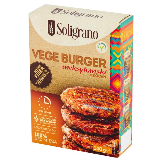 Soligrano Vege burger meksykański 140 g