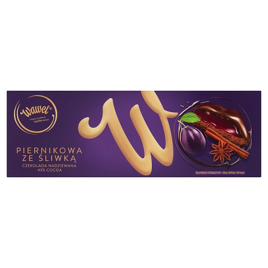 Wawel Piernikowa ze śliwką Czekolada nadziewana 300 g