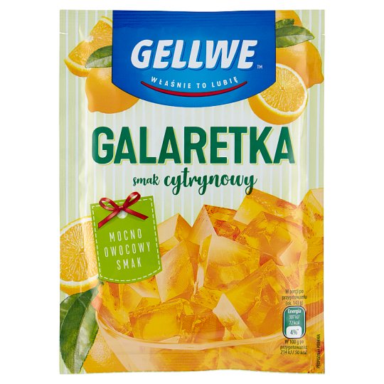 Gellwe Galaretka smak cytrynowy 75 g