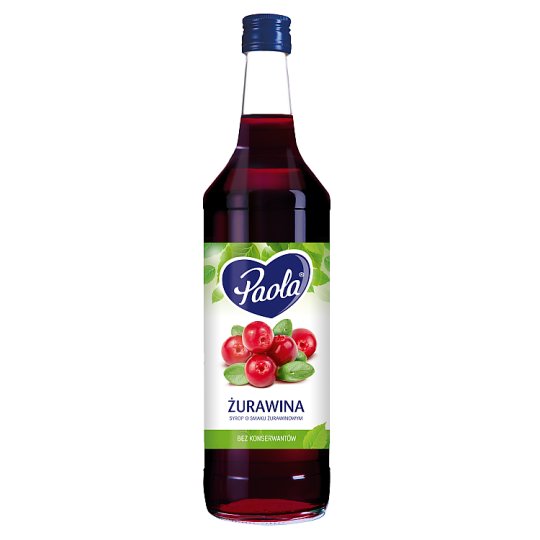 Paola Syrop o smaku żurawinowym 970 ml
