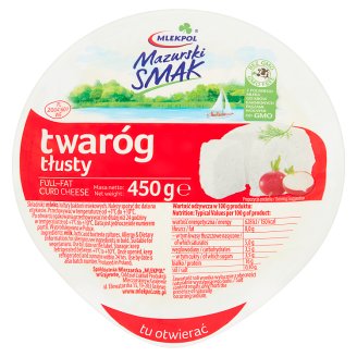 Mlekpol Mazurski Smak Twaróg tłusty 450 g