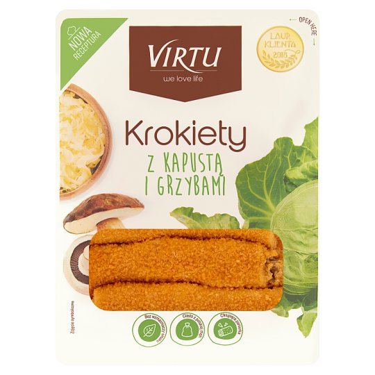 Virtu Krokiety z kapustą i grzybami 1 kg