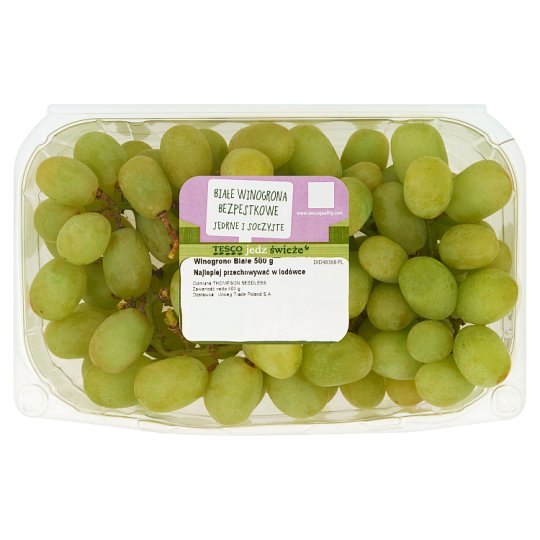 Tesco Winogrono białe 500 g