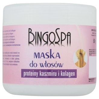 BingoSpa Maska do włosów proteiny kaszmiru i kolagen 500 g
