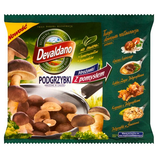 Devaldano Mrożonki Z pomysłem Whole Frozen Boletus 250 g