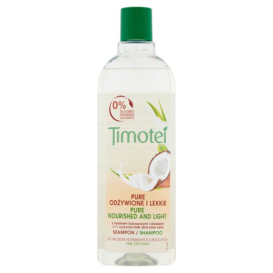 Timotei Pure Odżywione i Lekkie Szampon 400 ml