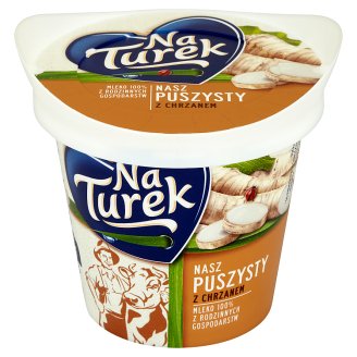 NaTurek Nasz Puszysty z chrzanem Serek twarogowy 140 g