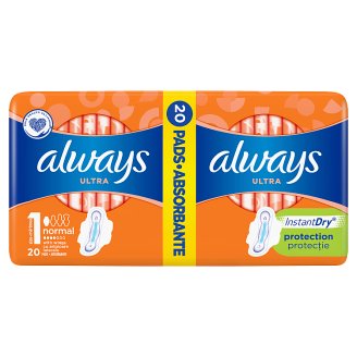 Always Ultra Normal (rozmiar 1) Podpaski ze skrzydełkami x20