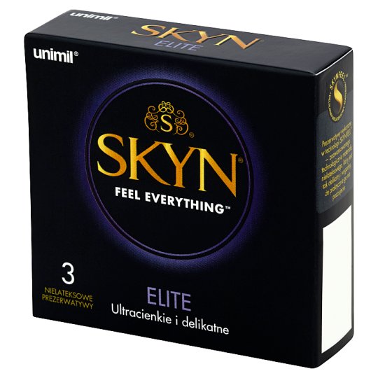 Unimil Skyn Elite Nielateksowe prezerwatywy 3 sztuki