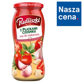 Pudliszki Sos do makaronu z płatkami czosnku 500 g