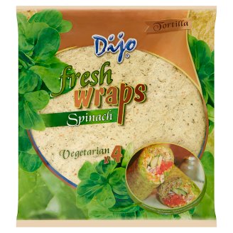 Dijo Tortilla placki pszenne szpinakowe 250 g (4 sztuki)