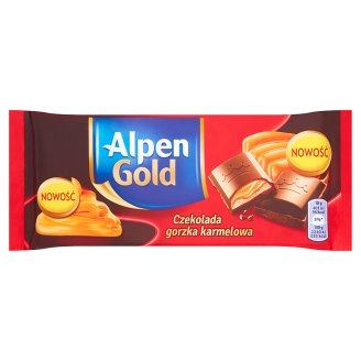 Alpen Gold Czekolada gorzka karmelowa 90 g