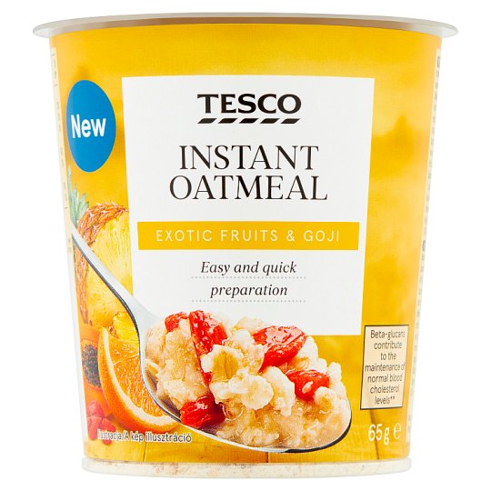 Tesco Exotic Fruits & Goji Płatki owsiane 65 g