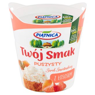 Piątnica Twój Smak Puszysty Serek śmietankowy z łososiem 150 g