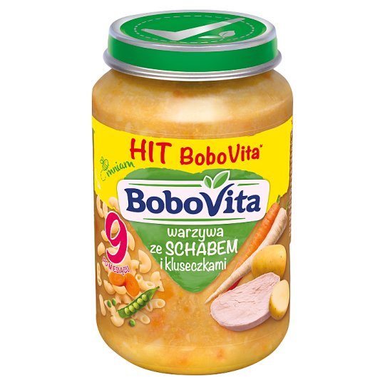 BoboVita Warzywa ze schabem i kluseczkami po 9 miesiącu 190 g