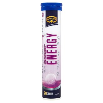 Krüger Energy Tabletki musujące o smaku owocowym 80 g (20 sztuk)