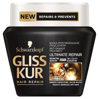 Gliss Kur Ultimate Repair Maska przeciwdziałająca zniszczeniom do włosów 300 ml