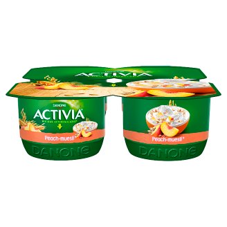 Danone Activia Jogurt brzoskwinia musli 480 g (4 x 120)