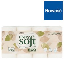 Tesco Luxury Soft Papier toaletowy 8 rolek
