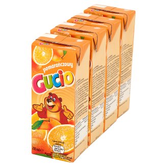 Gucio Napój pomarańczowy 4 x 200 ml