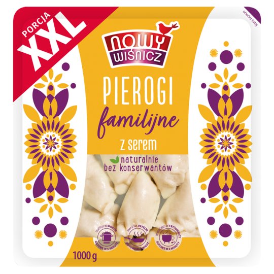 Nowy Wiśnicz Pierogi familijne z serem 1000 g