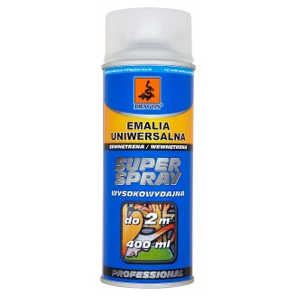 Dragon Super Spray Emalia uniwersalna lakier bezbarwny 400 ml