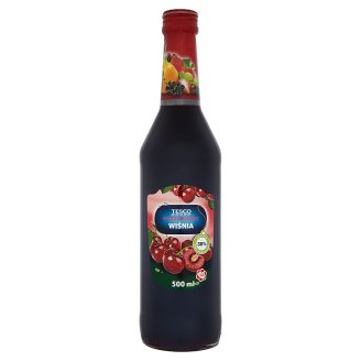 Tesco Syrop owocowy o smaku wiśniowym 500 ml
