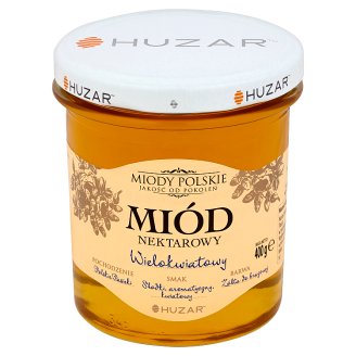 Huzar Miody polskie Miód nektarowy wielokwiatowy 400 g