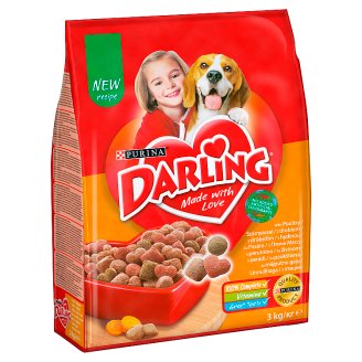 Darling Z drobiem i dodatkiem wyselekcjonowanych warzyw Karma dla dorosłych psów 3 kg