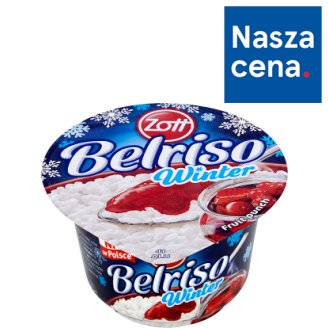 Zott Belriso Winter Deser mleczny z ryżem i sosem o smaku rumu z owocami 200 g