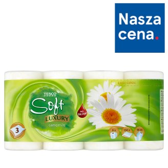 Tesco Soft Luxury Camomile Papier toaletowy 8 rolek