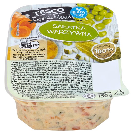 Tesco Express Menu! Sałatka warzywna 150 g