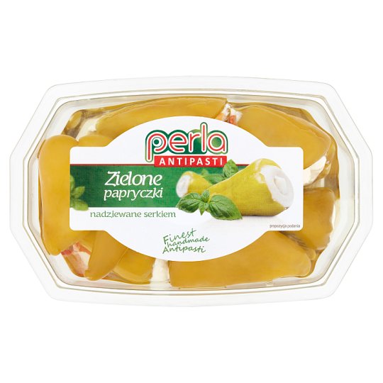 Perla Antipasti Zielone papryczki nadziewane serkiem 150 g