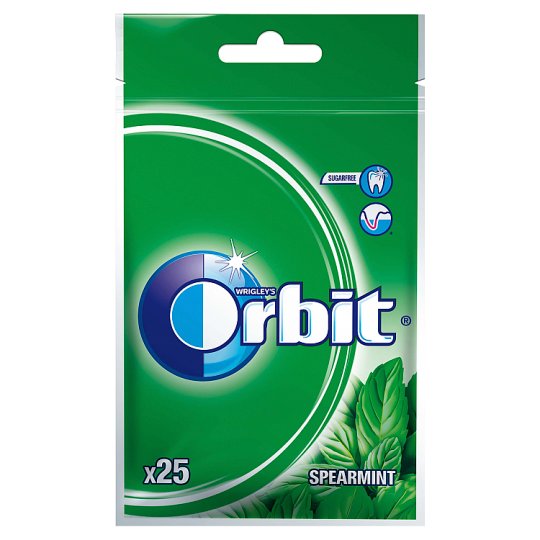 Orbit Spearmint Guma do żucia bez cukru 35 g (25 sztuk)