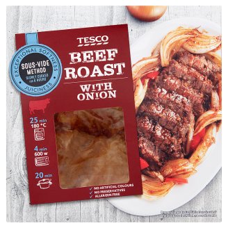Tesco Wolno gotowane mięso wołowe na pieczeń z cebulką 500 g