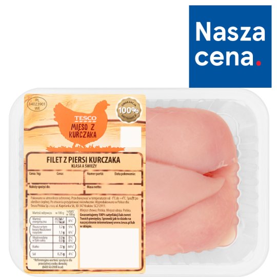 Tesco Filet z piersi kurczaka