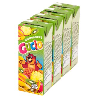 Gucio Napój wieloowocowy 4 x 200 ml
