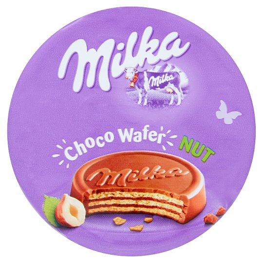 Milka Choco Wafer Wafelek z nadzieniem orzechowym oblany czekoladą mleczną 30 g