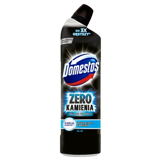 Domestos Zero Kamienia Żel do toalet Blue 750 ml