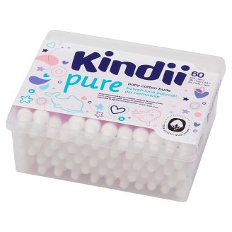 Cleanic Kindii Baby Sensitive Bawełniane patyczki dla niemowląt 60 sztuk