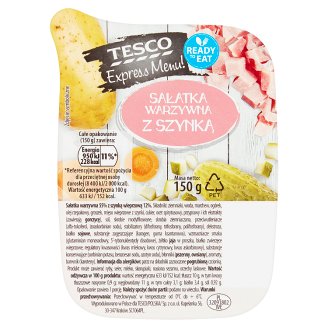 Tesco Express Menu! Sałatka warzywna z szynką 150 g