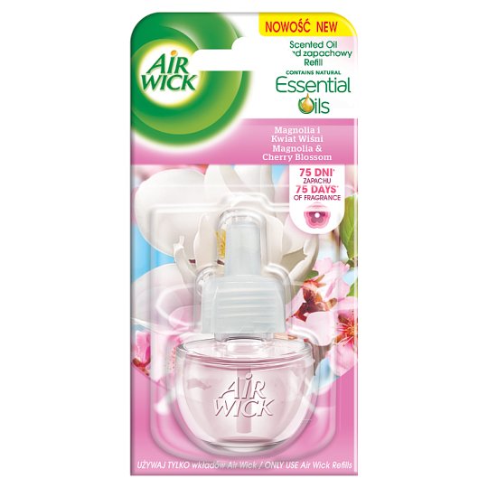 Air Wick Essential Oils Wkład zapachowy magnolia i kwiat wiśni 19 ml