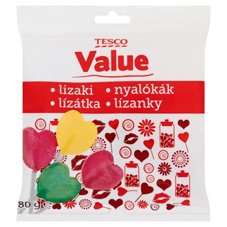 Tesco Value Lizaki o smaku owocowym 80 g