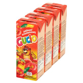 Gucio Napój jabłkowo-brzoskwiniowy 4 x 200 ml